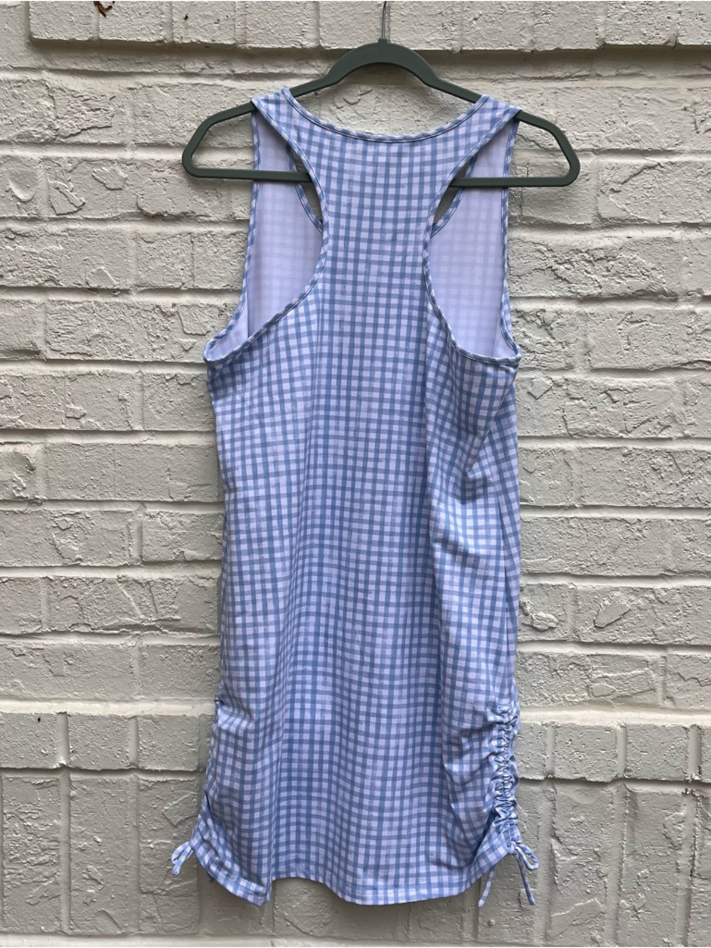 Southern Tide Kinsley Performance Dress Medium Ruched  Sides Gingham - Picture 5 of 8